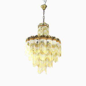 Italian Glass Bead Chandelier, 1960s