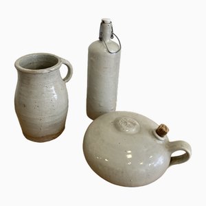 Französisches Vintage Keramik Set, 3