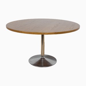 Mid-Century Round Dining Table, 1970s