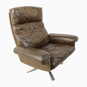 Ds31 High Back Armchair in Brown Leather from de Sede, 1970s
