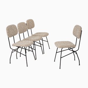 Chaises de Salle à Manger Modèle Cocorita par Gastone Rinaldi pour Rima, Italie, 1950s, Set de 4