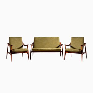 Mobilier de Salon, Danemark, 1960s, Set de 3