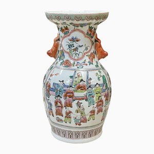Jarrón chino de porcelana de principios del siglo XX