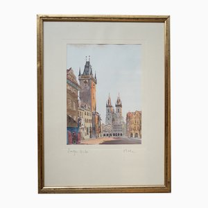 Place de la Ville de Prague, 1970-1980, uvre d'art, Encadré