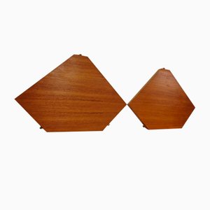 Swedish Teak Corner Shelf by Kajsa and Nils Nisse Strinning for String, 1950s