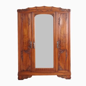 Armoire Antique avec Miroir, 1920s