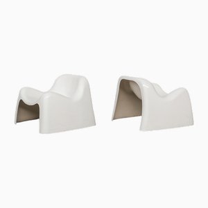 Space Age Fibreglass Toga Armchairs by Sergio Mazza for Artemide, 1968, Set of 2