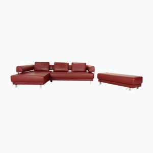 Leather Brand Face Sofa Set from Ewald Schillig, Set of 2