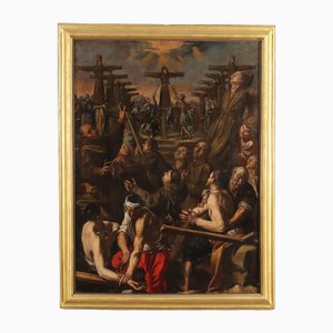 Después de Tanzio Da Varallo, mártires franciscanos, óleo sobre lienzo, década de 1800, enmarcado