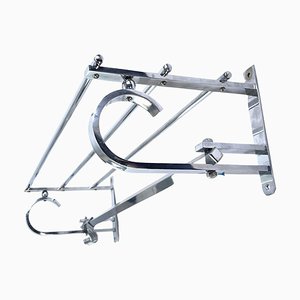 Small Art Deco Bauhaus Coat Rack in Chrome, 1930s