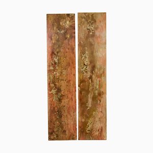 French Abstract Acrylic Panels, 1950s, Set of 2