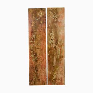 Panneaux Abstraits en Acrylique, France, 1950s, Set de 2