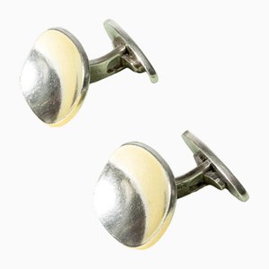 Modernist Silver Cufflinks from Atelier Borgila, 1958