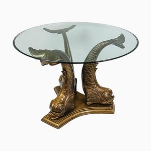 Ess- oder Säulentisch aus Bronze im antiken Stil