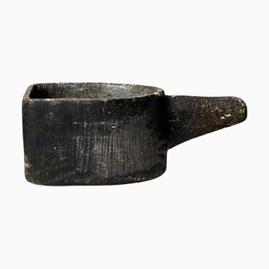 Northern Swedish Small Black Stone Soapstone Pot