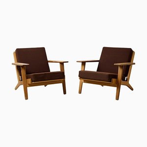 Set of Modern Scandinavian Model Ge-290 Armchairs attributed to Hans J. Wegner for Getama, 1890s