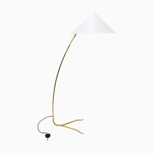 Mid-Century Sumatra Stehlampe aus Messing von Rupert Nikoll, Wien, Österreich, 1950er