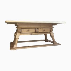 Table de Ferme en Bois Naturel Epicéa