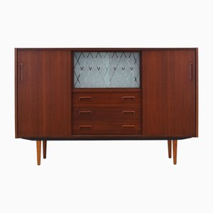 Credenza alta in teak, Danimarca, anni '70