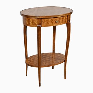 Small Marquetry Living Room Table, 1920s