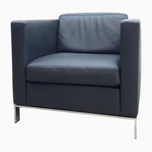 Silla de cuero en gris de Norman Foster para Walter Knoll