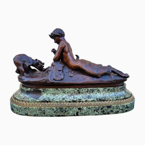 E Frémiet, Pan et Oursons, bronce, finales del siglo XIX y principios del siglo XX
