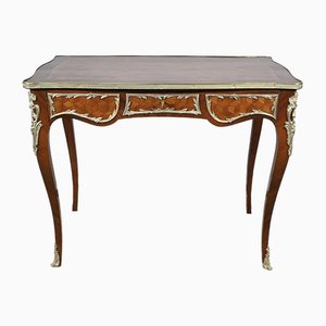 Louis XV Style Marquetry Desk Table, Early 20th Century