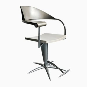 Silla de barbero Techno atribuida a Philippe Starck para Loreal, Francia, 1989