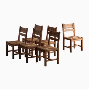 Dining Chairs by Tage Poulsen, Denmark, 1970s, Set of 6