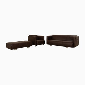 Leather 6300 Living Room Set from Rolf Benz, Set of 3