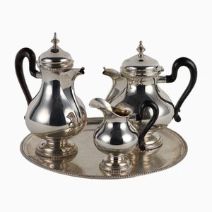 Silver Tea and Coffee Service by Romeo Miracoli, Milan, Set of 4