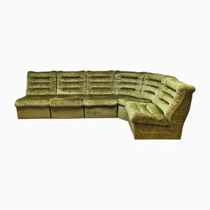 Modulares Vintage Sofa aus Samt, 1970er, 5er Set