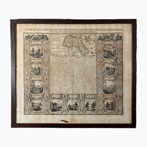 Karte der Insel Madagaskar aus dem 18. Jahrhundert