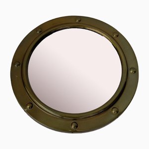 Miroir Sorcière avec Cadre en Laiton, 1960s