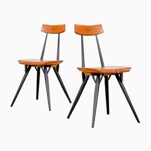 Finnish Pirkka Chairs by Ilmari Tapiovaara for Asko, 1960s, Set of 2
