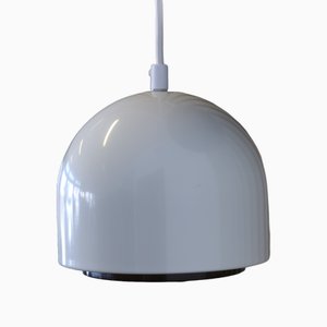 Lámpara de techo de metal blanco, años 60