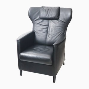 Large Black Armchair by Paolo Piva for Wittmann, 1990s