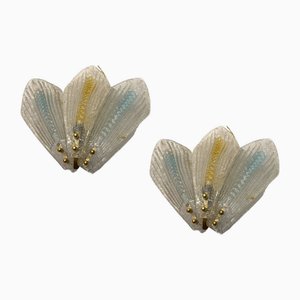 Appliques en Verre de Murano, 1970s, Set de 2