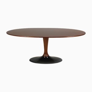 Mid-Century Modern Oval Ash Coffee Table from Drevotvar, 1960s