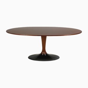 Ovaler Mid-Century Couchtisch aus Eschenholz von Drevotvar, 1960er