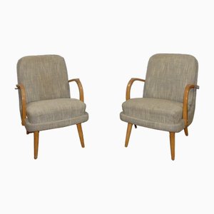 Cocktail Chairs in Mottled Gray, 1950s