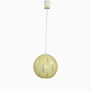 Glass Ball Ceiling Light, 1950s