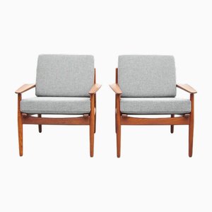 Teak Armchairs by Arne Vodder, Set of 2