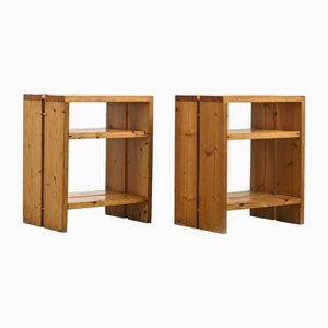 Desk and Its Pine Bench, 1970, Set of 2