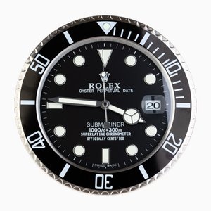 Reloj de pared Perpetual Submariner en negro de Rolex