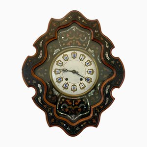Reloj de pared francés victoriano antiguo, 1860