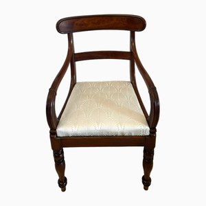 Chaise de Bureau Regency Antique en Acajou, 1830