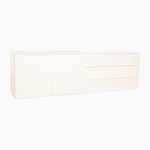 Vintage White Wooden Sideboard from Piure