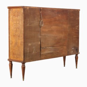 Credenza vintage in radica, anni '50