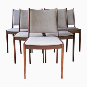 Rosewood Dining Chairs by Johannes Andersen for Uldum Møbler, 1960s, Set of 6